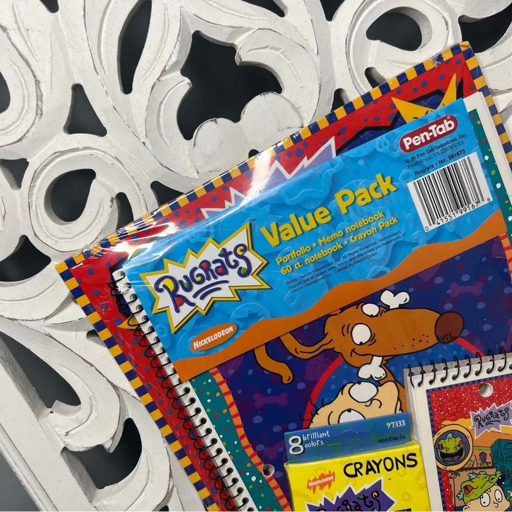 Nickelodean Pen-Tab 2000 Rugrats Retro Stationary Value Pack NEW In Package